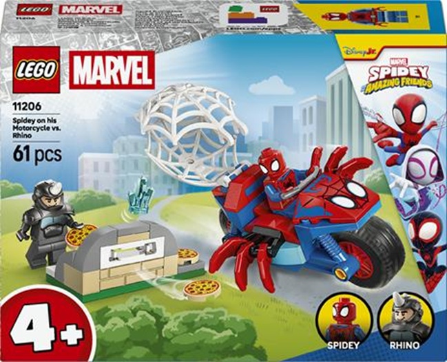 LEGO Marvel Super Heroes (11206). Spidey sulla moto contro Rhino
