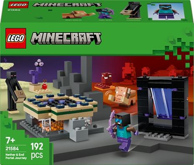 LEGO Minecraft (21584). Viaggio nel Portale del Nether e dell?End