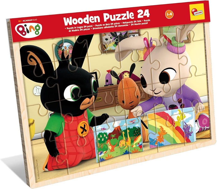 Lisciani Giochi – Bing wooden puzzle 24, 111220