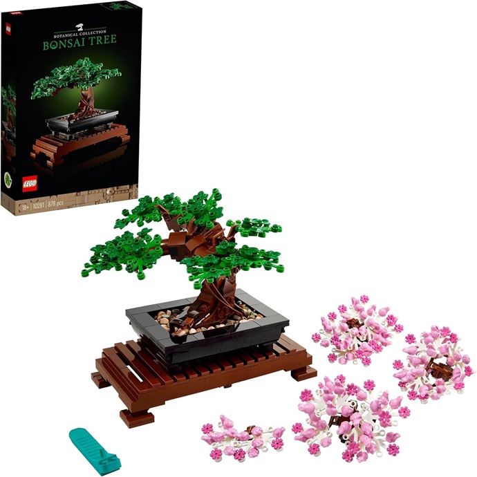 LEGO Botanicals Albero Bonsai – Kit di Piante Artificiali, Modellino da Costruire di Alberello con Vaso – Decorazione per la Casa Fai da Te – Idee Regalo per Adulti, Donna o Uomo – 10281