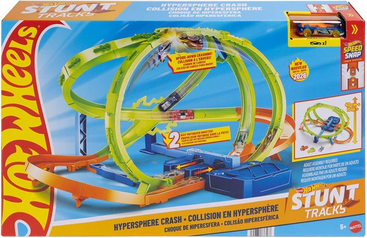 Hot Wheels Stunt Tracks set Scontri nell’Ipersfera e macchinina