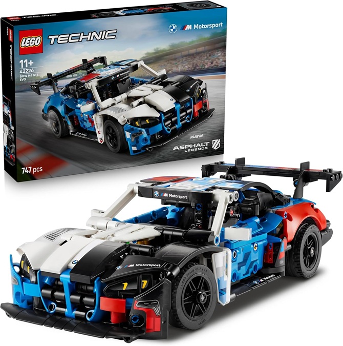 LEGO Technic Auto da Corsa BMW M4 GT3 EVO Giocattolo – Kit di Modellismo con Macchina con Motore V6, Sterzo e Porte Apribili – Regalo da Gamer per Ragazzi da 11 Anni Appassionati di Motorsport – 42226