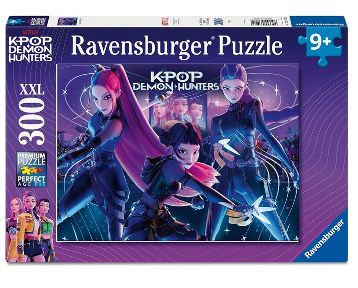 Ravensburger – Puzzle K-Pop Demon Hunters, 300 Pezzi XXL, 9+anni
Puzzle K-Pop Demon Hunters da 300 pezzi XXL con Rumi, Mira & Zoey, 49 x 36 cm, ideale per bambini 9+ anni.
