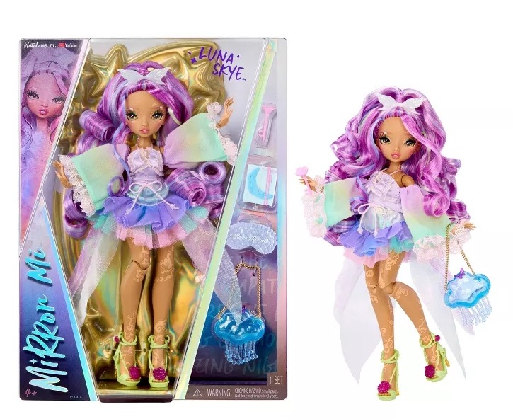 Mirror Mi Luna Skye Fashion Doll con accessori Dreamy Emotion Fantasy Doll