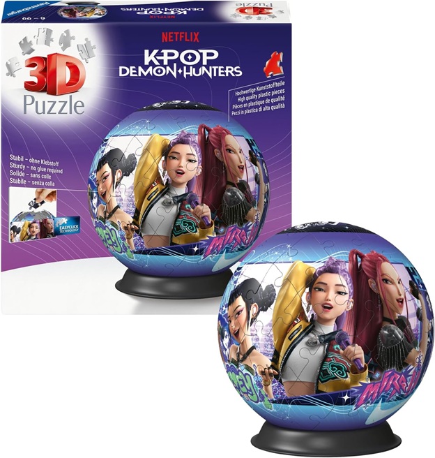 Ravensburger – Puzzle 3D K-Pop Demon Hunters, 73 Pezzi, Bambini 6+ Anni
