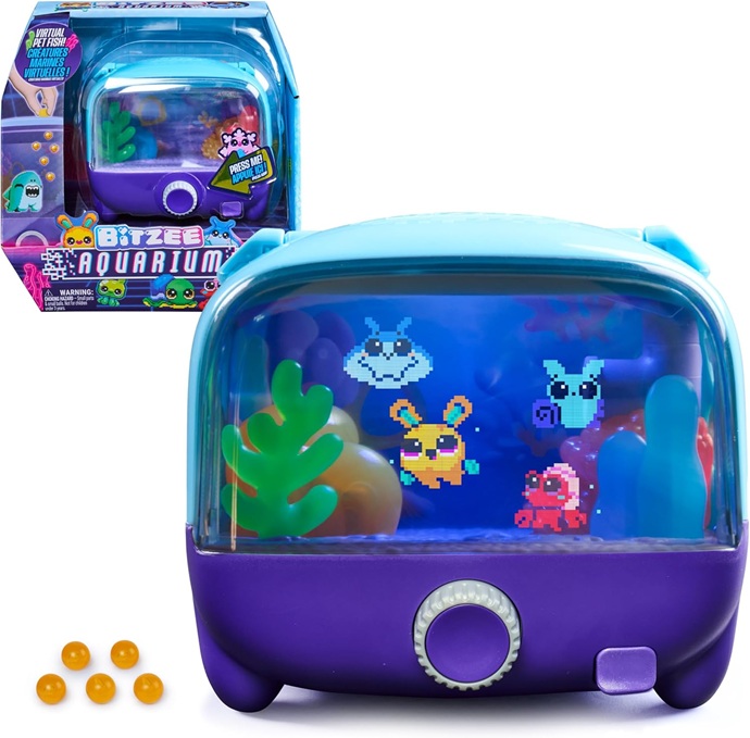 Bitzee, Acquario, Aquarium per Cucciolo Digitale Interattivo, 5+
Reagisce Al Tocco, Risponde Al Tocco, 30 Personaggi, 2 Mini Giochi, 6 Giochi Sbloccabili, 3 Pile Aa, Animale Interattiv