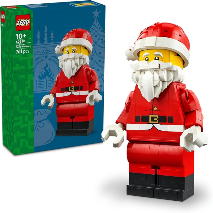 LEGO Grande Minifigure di Babbo Natale – Kit Natalizio di Arti e Mestieri con Figura di Babbo Natale – Decorazione per la Casa Festiva – Idea Regalo per Bambini e Bambine da 10 Anni in su – 40820