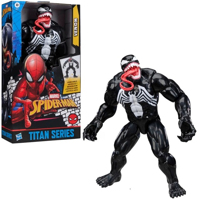 Hasbro Marvel Spider-Man, Titan Series, Venom, Action Figure Deluxe
