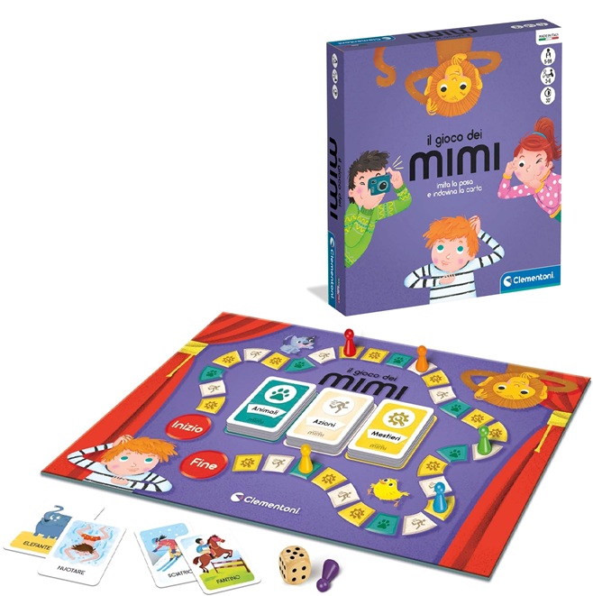 Clementoni Board Games – Il Gioco Dei Mimi, Gioco Da Tavolo Bambini 5+ Anni