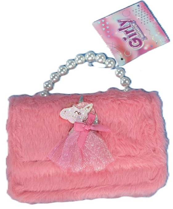 GIRLY GENERATION BORSETTA UNICORN PELUCHE ROSA 15 CM