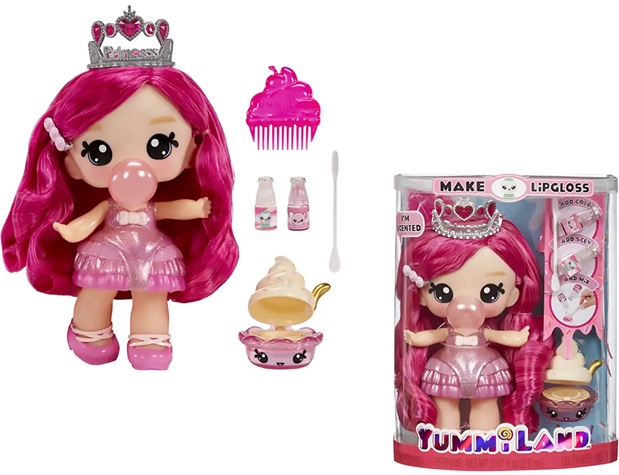 Yummiland Large Doll + Lipgloss Pet- Bianca Bubblegum