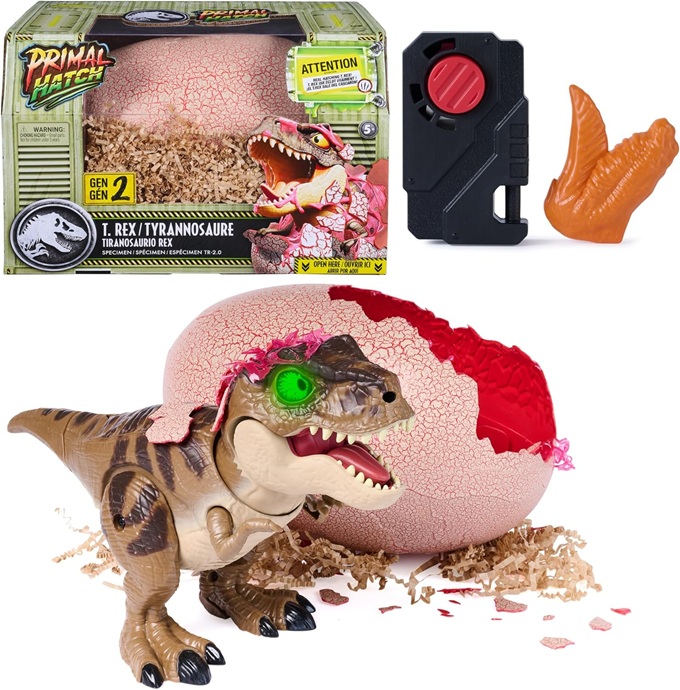 Primal Hatch, Jurassic World, Dinosauro Giocattolo Interattivo, 5+ Anni