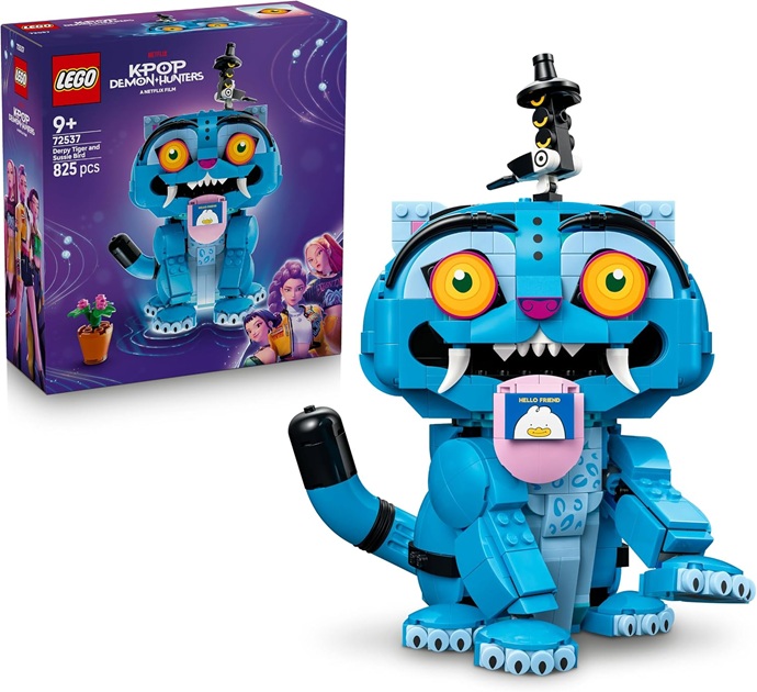 LEGO KPop Demon Hunters Derpy la tigre e Sussie la gazza 72537
Giochi per bambine da 9 anni, set k-pop con 2 animali giocattolo, vaso di fiori, decorazione camera, idea regalo, 825 pezzi