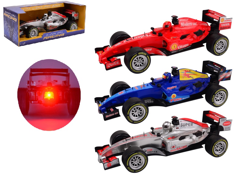Auto Formula 1 Super Max Racing scala 1:12 Con Conducente,Frizione Luci e Suoni