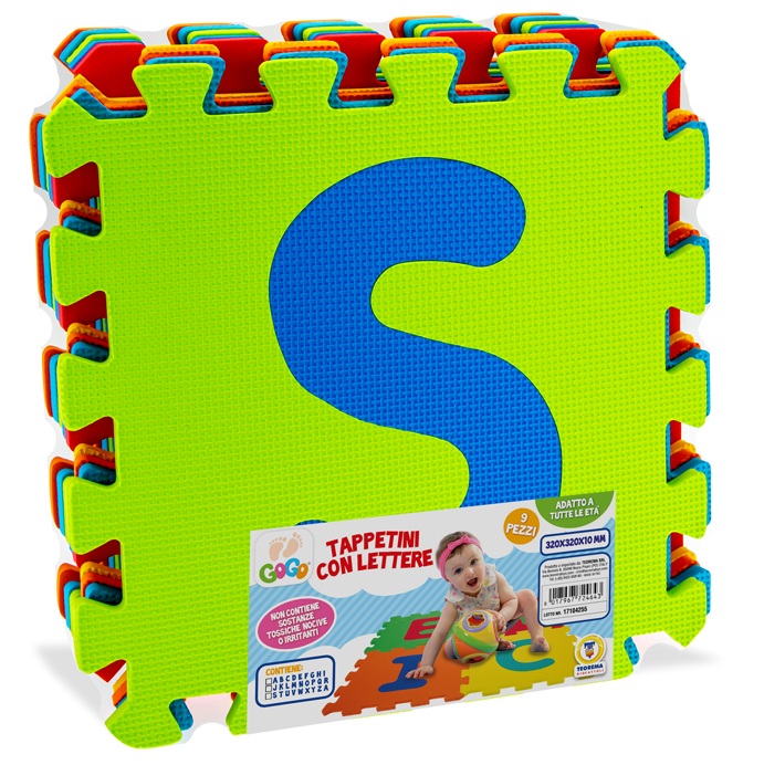 Tappetini puzzle Lettere 9  pz.