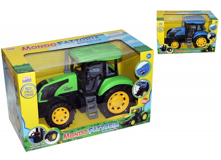 Kidz Corner- Trattore Fattoria, Colore Verde/Blu