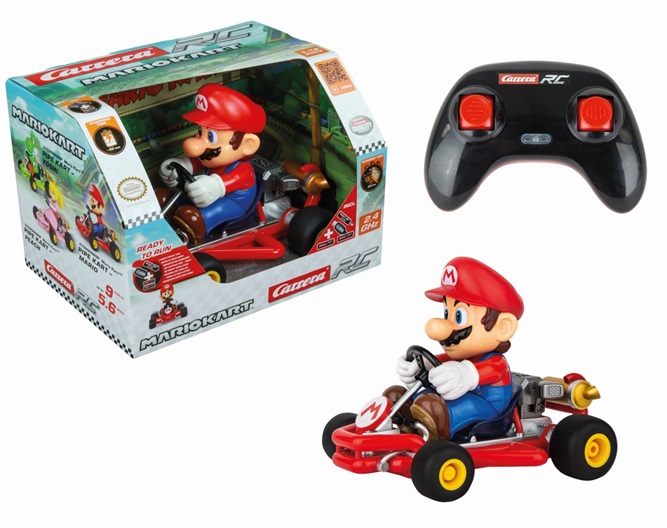 Carrera Toys RC 2.4 GHz Mario Kart Race con Suoni Auto da Corsa Radiocomandata con Batterie Ricaricabili, Gioco Adatto per Bambini dai 6+