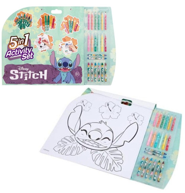 Disney Stitch Blocco Activity 5 in 1 con Colori