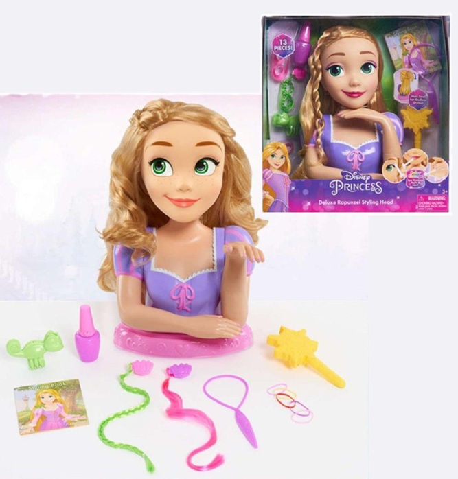 Rapunzel Testa Acconciature Deluxe Disney Princess