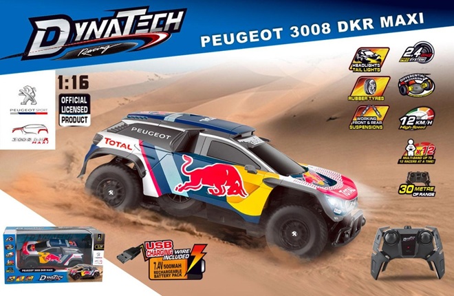 Peugeot 3008 DKR R/C 1:16 con Pack