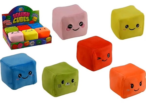 Cubo di peluche antistress morbido