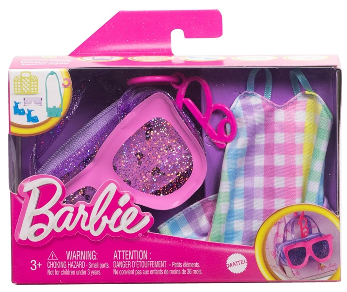 Mattel toys – barbie borsette con vestiti ass. hjt42