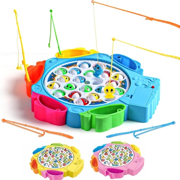 Gioco di pesca per bambini con simpatici pesciolini da tavolo – Vari colori
